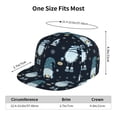 thumbnail image 6 of Balery Baseball Cap Flat Bill Hats for Men Adjustable Size for Running Workouts and Outdoor Activities All Seasons Dad Hat(Gnome and Snowflakes ), 6 of 9
