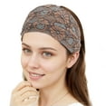 thumbnail image 4 of Unique Bargains 1 Pc Headband Sunflower Thin Lace Wide Hairband for Women Orange, Pink, 4 of 5