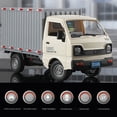 thumbnail image 2 of 1/16 Scale 2.4GHz Remote Control City Transport Truck - White Single Battery Version with Multi-Directional Driving, Colorful LED Lights, Rear Spray Function, Manual Door Opening & Cargo Storage, 2 of 6