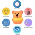 thumbnail image 4 of Dww-Luz Nocturna para Niños, Lámpara De Noche Led con Luz Táctil, Lámpara Sensible Recargable USB De 9 Colores, Lámpara De Silicona, Lámpara De Mesita De Noche, Atmósfera Luminosa, 4 of 5
