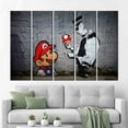 thumbnail image 6 of Banksy Canvas, Mario Graffiti Art, Graffiti Art Canvas, Banksy Printed Canvas, Street Wall Decor, Super Mario Banksy Printed Canvas, Canvas Wall Decor - Gallery Wrapped, 6 of 9
