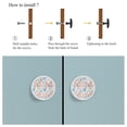 thumbnail image 4 of 4 Pcs Tropical Fishes and Corals Knobs for Kitchen Cabinet Cupboard Dresser Bookcase Drawer Pulls Handles Round Home Decor, 4 of 5