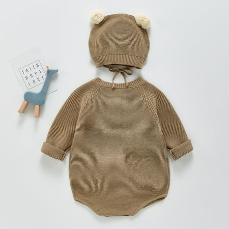 

TOWED22 Baby Girls Boys Christmas Outfit Baby Christmas Outfit Girl Boy First Xmas Santa Onesie Sweater Toddler Crewneck Sweatshirt Clothes Brown