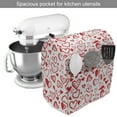 thumbnail image 2 of Valentines Stand Mixer Cover, Red and White Pattern with Sketchy Hearts Dots Arrows Romance and Love Theme, Kitchen Appliance Organizer Bag Cover with Pockets, 5 Quarts, Scarlet White, by Ambesonne, 2 of 4
