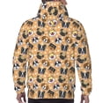 thumbnail image 3 of Bingfone Cute Dogs Head Men's Drawstring Hoodie Long Sleeve Pocket Sweatshirts-Large, 3 of 6
