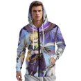 thumbnail image 2 of Genshin Impact Jacket Casual Oversized Hoodie Stylish Zipper Hooded Sweatshirt Warm Loose Outerwear 4XL, 2 of 8