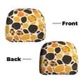 thumbnail image 6 of 2 Pce Car Headrest Cover 11×10.2in With Elastic Easy To Install Anti-Crack Stain Tear Used For Most Car Headrest Leopard_4, 6 of 8