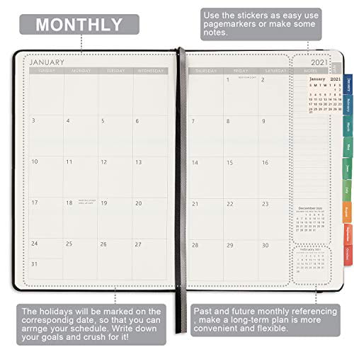 Back Pocket with 88 Notes Pages Pen Loop 5.75 x 8.25 July 2021 2021-2022 Planner Soft Faux Leather with Thick Paper Academic Weekly Monthly Planner The Sun June 2022 