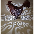 thumbnail image 5 of Linternas solares de pollo de hierro Luces solares huecas retro con mango, 5 of 5
