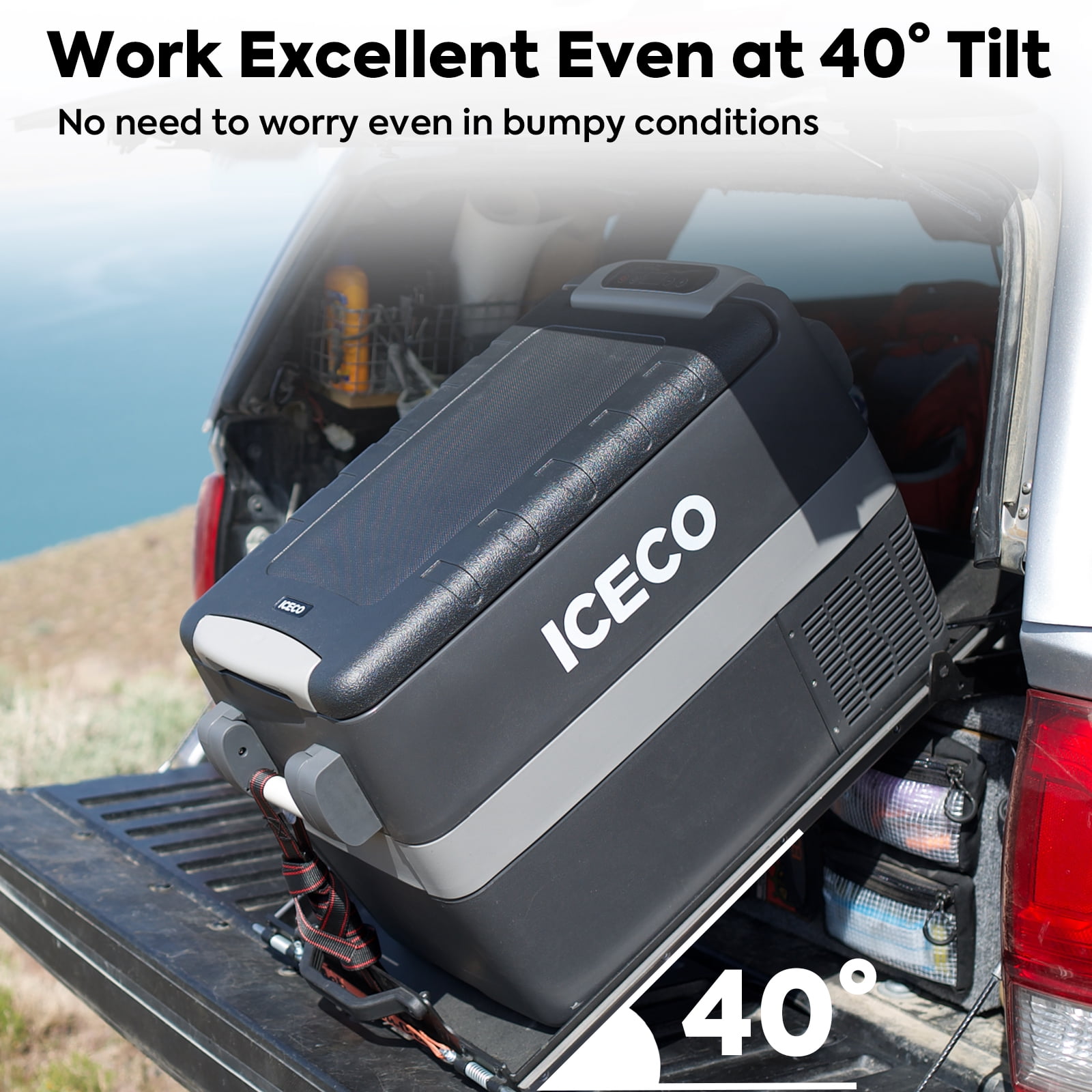 ICECO JP40 12V Car Refrigerator 42 Quart Portable Freezer fridge
