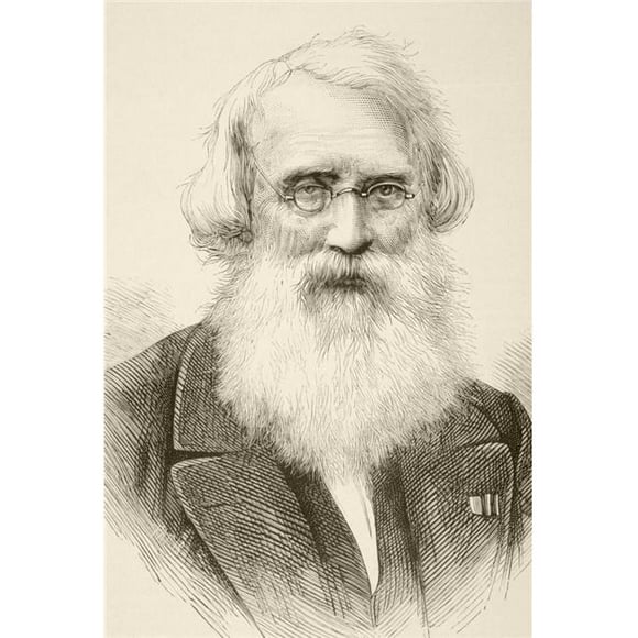 Posterazzi Samuel Finley Breese Morse, 1791 to 1872 American Inventor of Single-Wire Telegraph System & Morse Code From A 19th Century Illustration Poster Print, 24 x 34 - Large