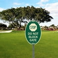 thumbnail image 3 of SignMission Designer Oval Series Sign - Please Do Not Park On The Grass Thank You! | Green & Tan 12" X 18" Heavy-Gauge Aluminum Architectural Sign | Commercial Grade | Made in the USA, 3 of 4