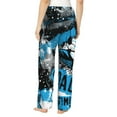 thumbnail image 3 of Junzan Football Time Women'S Pajama Pants Drawstring Comfy Sleep Bottoms With Pockets, 3 of 9