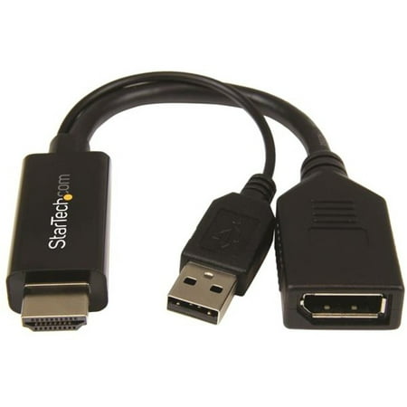 StarTech HDMI 1.4 to DP 1.2 Adapter with USB Power, 4K Video & 7.1 Audio