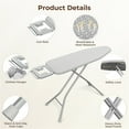 thumbnail image 5 of Yaheetech Full Size Foldable Ironing Board with 4-layer Pad, Gray & White, 5 of 8