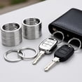 thumbnail image 3 of Gogcaro 100 Pcs 25mm Key Ring Keychain Metal Silver Round Split Key Chains Rings Connectors for Home Car Dog Tag Office Ornaments Keys Attachment, 3 of 7
