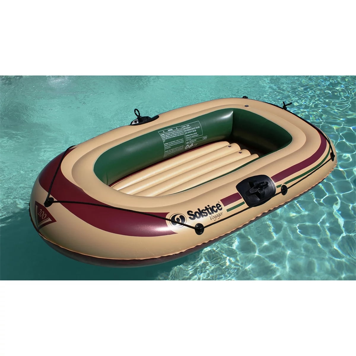 Inflatable Boat With Oars And Pump Solstice Voyager Inflatable Boat Kit ...