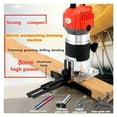 thumbnail image 2 of 800W Woodworking Electric Trimmer 30000 RPM Wood Engraving Slotting Trimming Machine Carving Router Slotting With Milling Cutter, 2 of 6