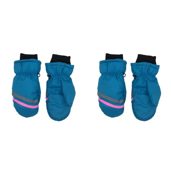 (Lot de 2) Kcodviy Mitaines pour Tout-Petits Imperméables pour le Ski en Vrac Gants d'Hiver pour Tout-Petits Gants de Neige pour Tout-Petits Lot de Mitaines Enfants Bébé Mitaines d'Hiver Enfants Ski pour Filles Garçons