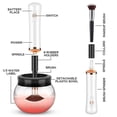 thumbnail image 3 of Makeup Brush Cleaner Dryer, Makeup Brush Cleaner Machine With 8 Rubber, 3 of 5