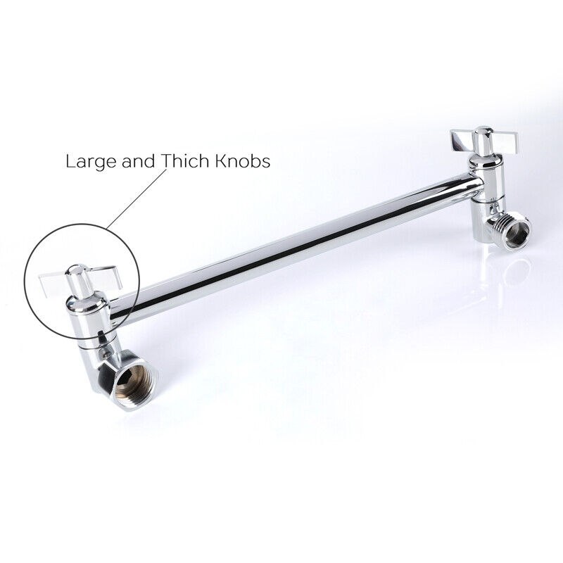 Hotel 11" Stainless Steel Adjustable Shower Extension Arm W/ Shower