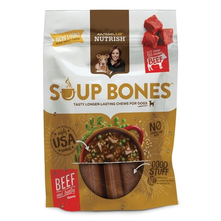 Rachael Ray Nutrish Soup Bones Dog Treats, Beef & Barley Flavor, 6.3oz