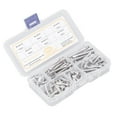 thumbnail image 1 of Vis Auto-Perceuse Ronde, 101pcs Auto-Perceuse Tête de Rondelle Vis Vis Fixation Percée Technologique, 1 of 14