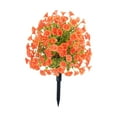 thumbnail image 3 of Fancyes Artificial Flowers Topiary Ball with Ground Stake DIY Crafts Easy to Install Handcraft Wedding Decor Plants for Birthday Gift Orange, 3 of 8