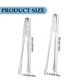 thumbnail image 2 of Stainless Steel Korean BBQ Grill Tongs, Heavy Duty Barbecue Tongs for Cooking, Portable Kitchenware Home Outdoor Steak Salad Food, 1 Pcs, 9.64x0.59", 2 of 8