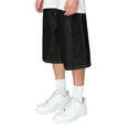 thumbnail image 2 of Victorious Men's Essential Baggy Fit Denim Shorts DS2098 RAWBLACK Size 32, 2 of 5
