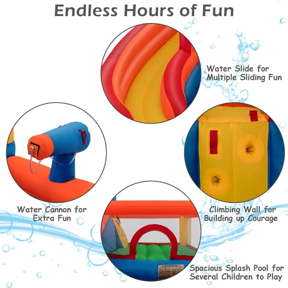 Aimee Lii Inflatable Bouncer Jump House with Climbing Wall, Kids Bounce House for 3-10, Boys Girls Backyard Party Gifts