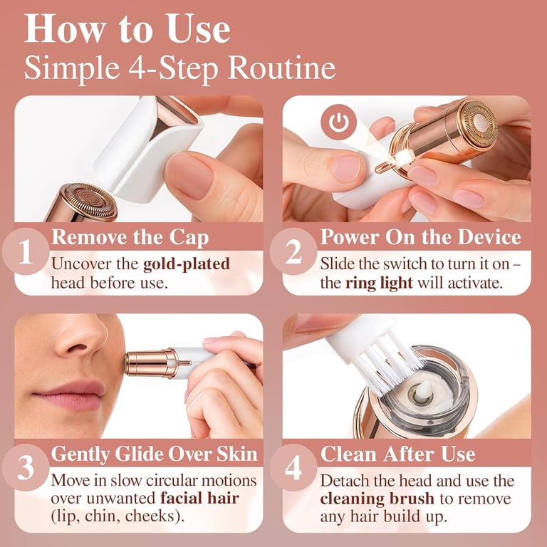 YOOVEE Rechargeable LED Facial Hair Remover for Women photo 3