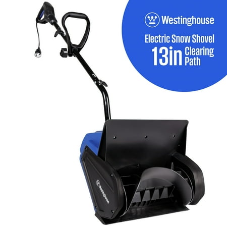 Westinghouse WSnow13S Corded Snow Shovel  13-inches Wide  Electric Snow Shovel with 20ft Throwing Distance  Plows 430lbs/min
