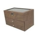 thumbnail image 1 of Caja organizadora de gafas de sol de madera con múltiples ranuras y cajón expositor para relojes 18 ranuras, 1 of 9