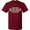thumbnail image 2 of OXI T-Shirt - Some One Awesome Along, Basic Casual T-Shirt for Men's and Women Fleece T-Shirt Short Sleeve - Cardinal Red 2X-Large, 2 of 3