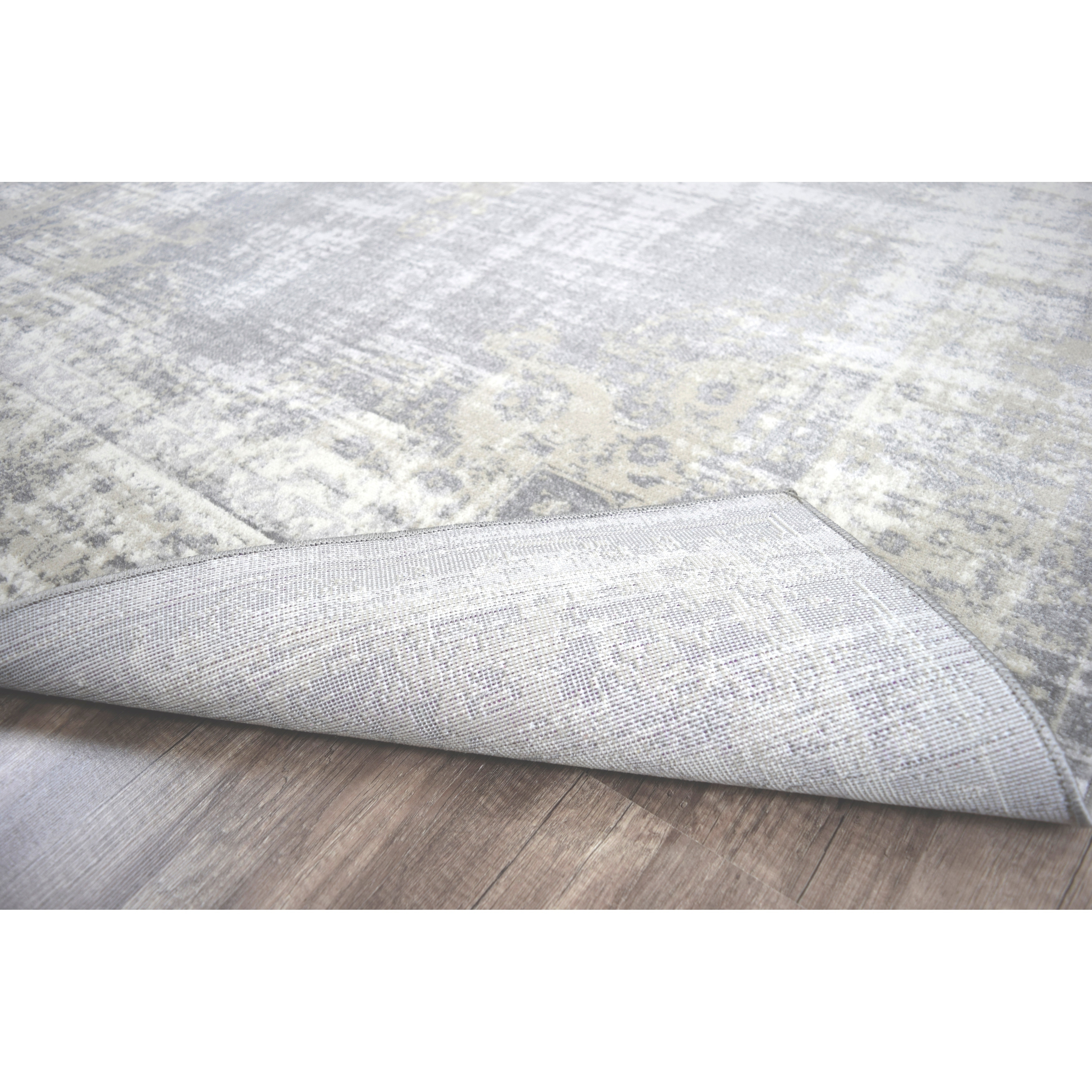 Rugs America Riley Collection Driftwood Gray RY30A Vintage Transitional Area Rug 8'0"x10'0"