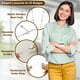 thumbnail image 3 of Uxcell 2Pcs Collar de Insignia Cuadrado con 2 Soportes para ID, Tonos Plateados/Dorado Rosa, 3 of 7
