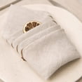 thumbnail image 5 of 10 Pcs Elegant Beige Linen Spandex Napkins - 40cm Square Cloth Table Napkins, Durable and Easy to Clean for Weddings, Valentine's Day, Formal and Daily Table Settings, 5 of 6
