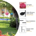 thumbnail image 6 of Adeco  Set of 3 Solar LED Metal Flowers Garden Stakes, 6 of 8