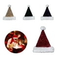 thumbnail image 2 of Christmas Santa Hat with Full Sequins for Christmas Festival Party New Year Headwear Santa Costume Accessory Gift, 2 of 8