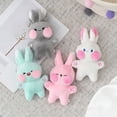 thumbnail image 2 of Doll Pendant Full Filling Soft Texture Animal Design Comfortable Touch Not Easy to Deform Decorate Hanging Cartoon Rabbit Plush Keychain Doll Bag Decor, 2 of 10