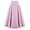 2-Pink, variant on Whlbf Hot Pink Womens Skirts Midi Length Plus Size,Womens Solid Pleated Loose Hem Long Half Length Skirt