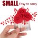 thumbnail image 5 of unbranded Peine Rojo Con Para Novia Accesorio De Duradero Y, 5 of 6