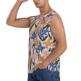 thumbnail image 3 of Balery Lilies Flowers Men's Sleeveless Muscle Shirts Workout Tank Top, Moisture Wicking, Odor Protection-XX-Large, 3 of 8