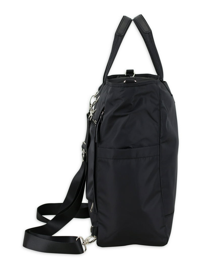 SsekoDesign Convertible Tote / Backpack Oiled Blac Amazon.com: North End Reflective Convertible Backpack Tote  main image 3