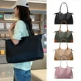 thumbnail image 1 of Fiudx Bolsa de Viaje Tipo Lona, con Bolsillo Impermeable, Ideal para Llevar En Avión, Bolsa de Gimnasio de Gran Capacidad, Multiusos, para Viajes Deportivos, Color Caqui, Verde, Negro y Rosa, 46 X 18, 1 of 7