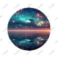 thumbnail image 3 of Fantasy World Colorful Galaxy Polyester Universal Spare Wheel Tire Cover Wheel Covers for Trailer RV SUV Truck Camper, 3 of 5