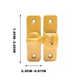 thumbnail image 3 of Eoozwa 90 Degree Right Angle Door Lock Buckle Safety Door Lock Bolt, Stainless Steel Door Latch for Wooden Fences, Doors, Windows, Safety Sliding Door Latch, 3 of 6