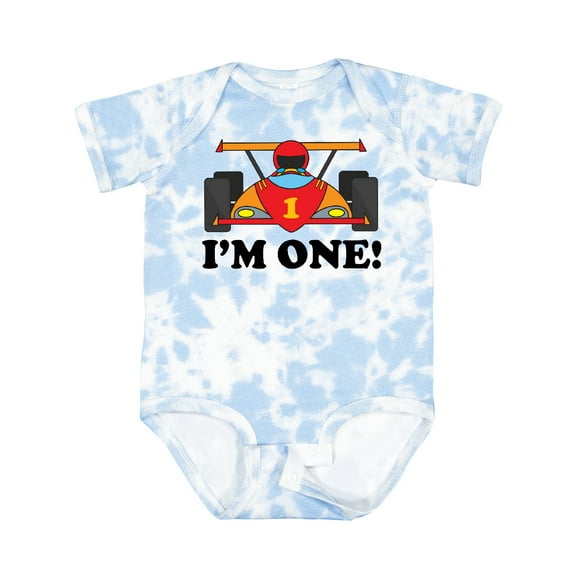 Inktastic Race Car 1st Birthday Boys Baby Bodysuit