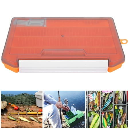 Boîte à Leurre Double Face, Boîte à Leurre de Pêche Résistante à l'Usure avec Poignée pour la Pêche en Gris Boîte à Leurre Double Face, Boîte à Leurre de Pêche Résistante à l'Usure avec Poignée pour la Pêche en Gris